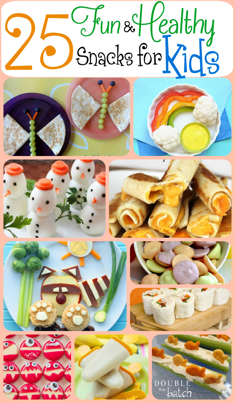 Easy Healthy Snacks For Kids
 25 Fun and Healthy Snacks for Kids Double the Batch