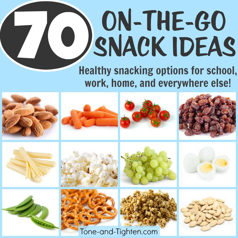 Easy Healthy Snacks On The Go
 70 Portable Healthy Snacks