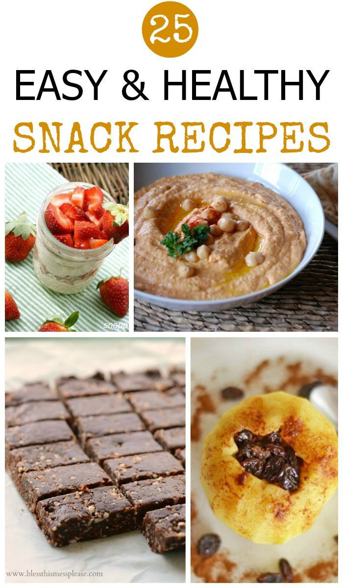 Easy Healthy Snacks Recipes
 25 Healthy Homemade Snack Ideas You ll Love