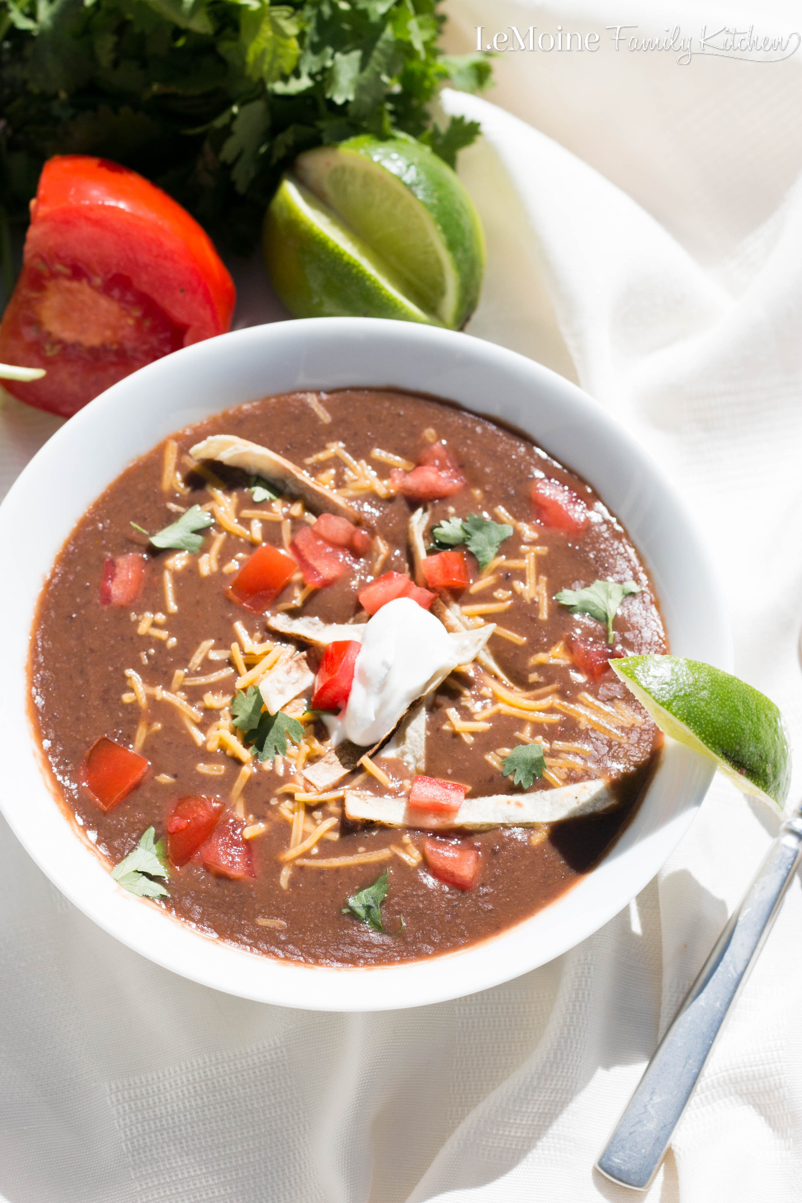 Easy Healthy Soups
 Easy Black Bean Soup LeMoine Family Kitchen