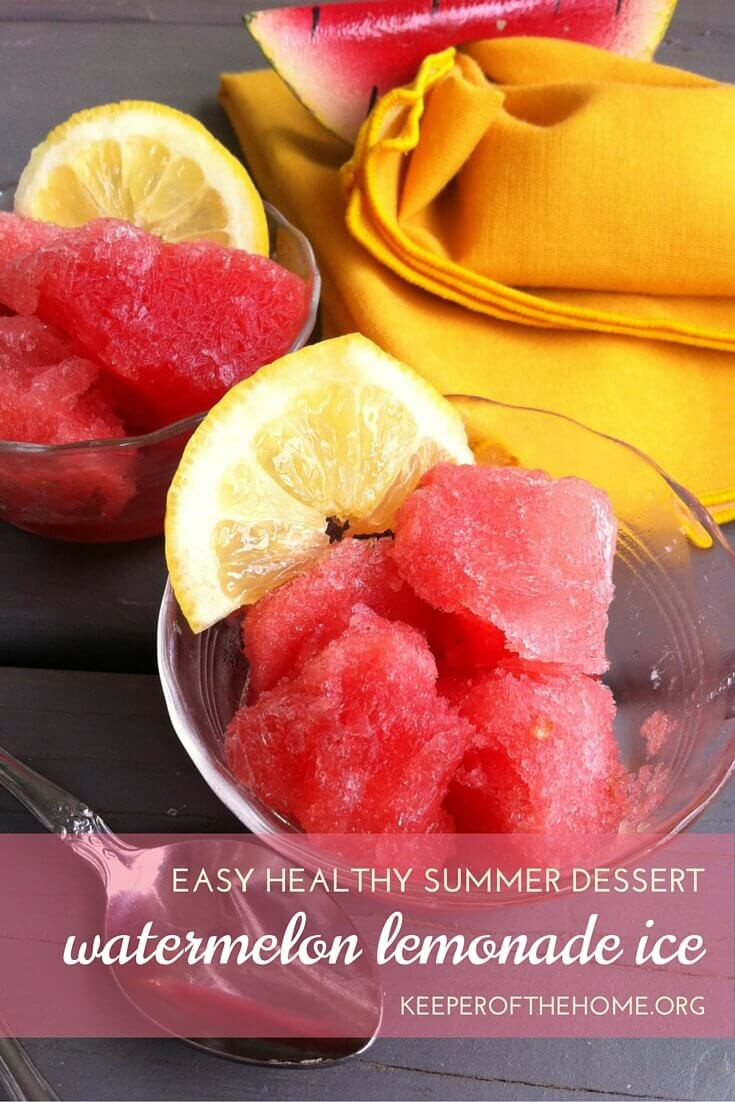 Easy Healthy Summer Desserts
 An Easy Healthy Summer Dessert Recipe Watermelon Lemonade