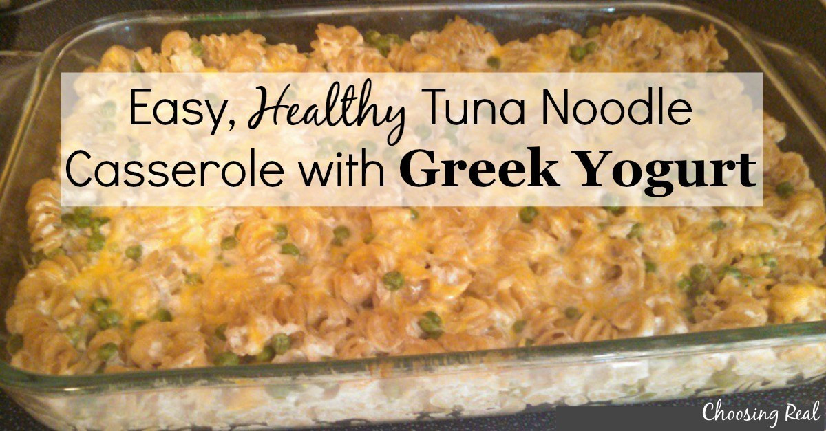 Easy Healthy Tuna Noodle Casserole
 Easy Healthy Tuna Noodle Casserole with Greek Yogurt