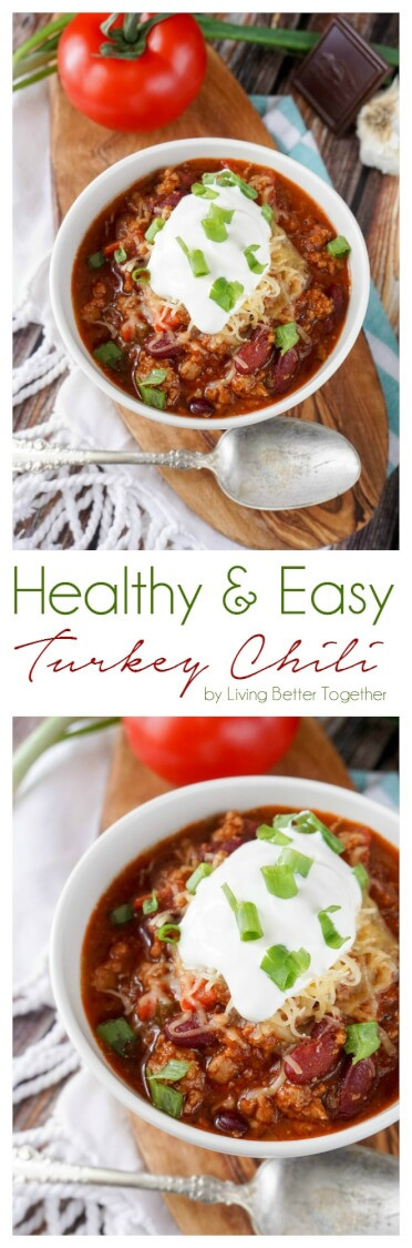 Easy Healthy Turkey Chili
 Healthy and Easy Turkey Chili Sugar & Soul