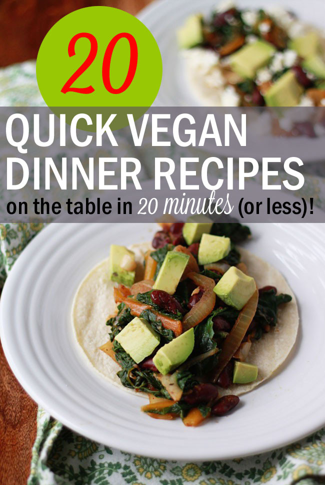 Easy Healthy Vegan Recipes
 20 Quick Vegan Dinner Recipes Kitchen Treaty