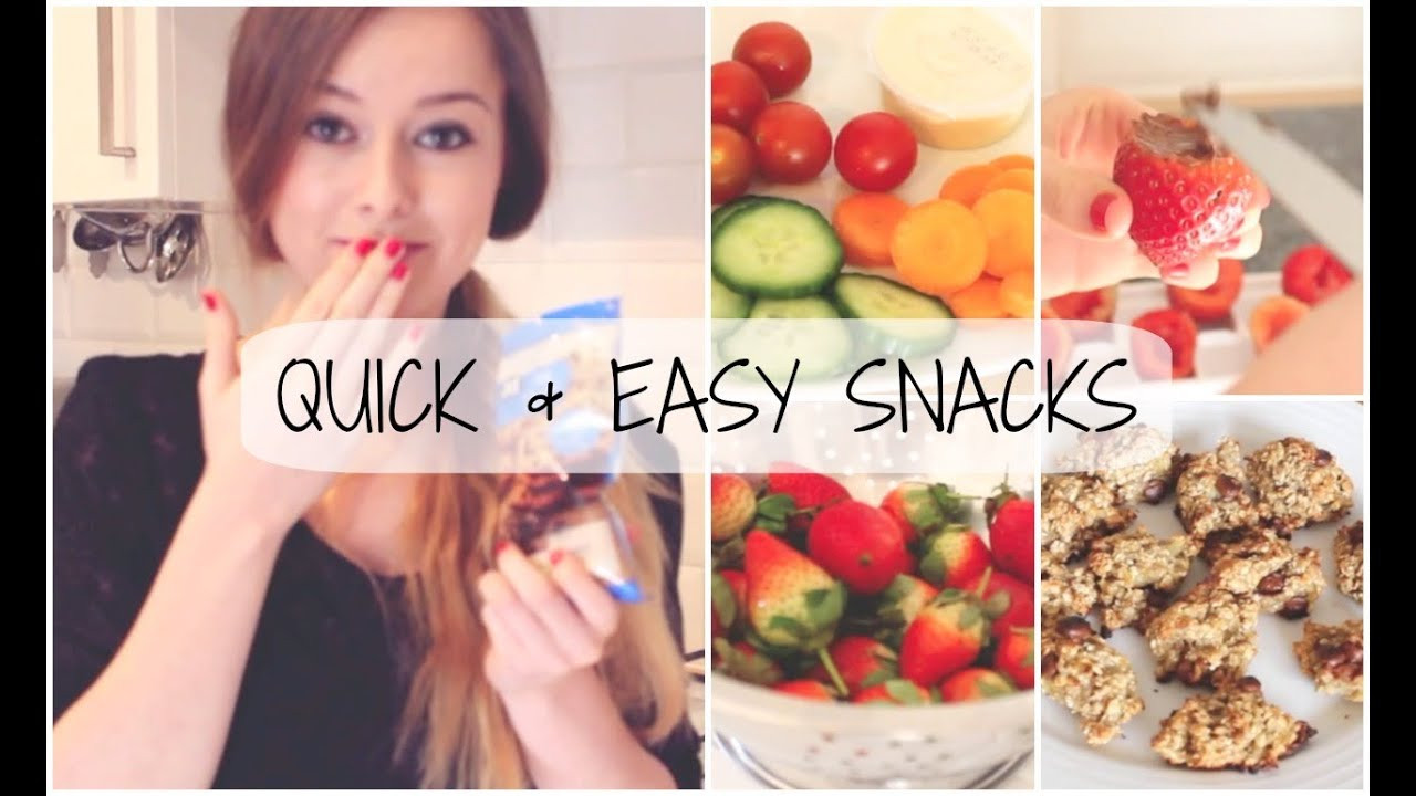 Easy Quick Healthy Snacks
 HEALTHY SNACKS & IDEAS QUICK & EASY
