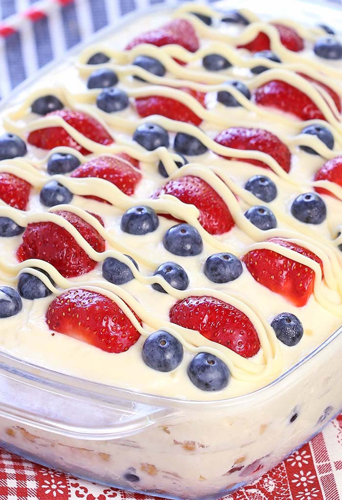 Easy Summer Dessert
 No Bake Summer Berry Icebox Cake Cakescottage