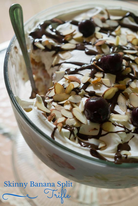 Easy Summer Desserts For Bbq
 Easy Skinny Banana Split Trifle Recipe