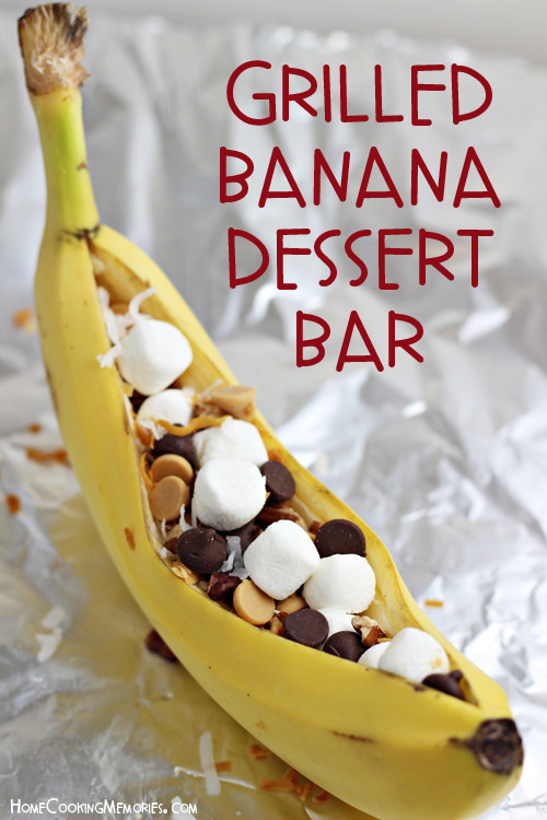 Easy Summer Desserts For Bbq
 Easy Grilled Banana Dessert Bar Idea for Cookouts & Camping