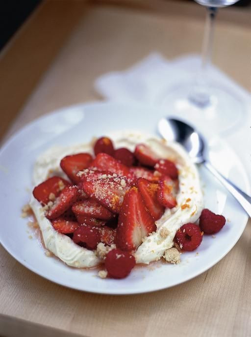 Easy Summer Desserts
 Summer berries with vanilla mascarpone