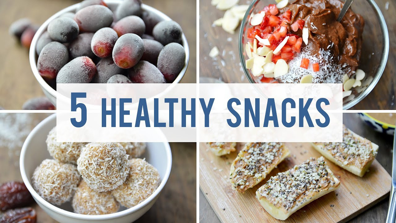 Easy To Make Healthy Snacks
 5 EASY HEALTHY SNACKS