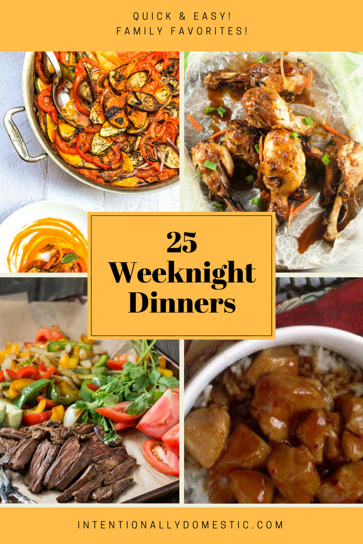 Easy Weeknight Dinners Healthy
 25 Quick and Easy Weeknight Dinners