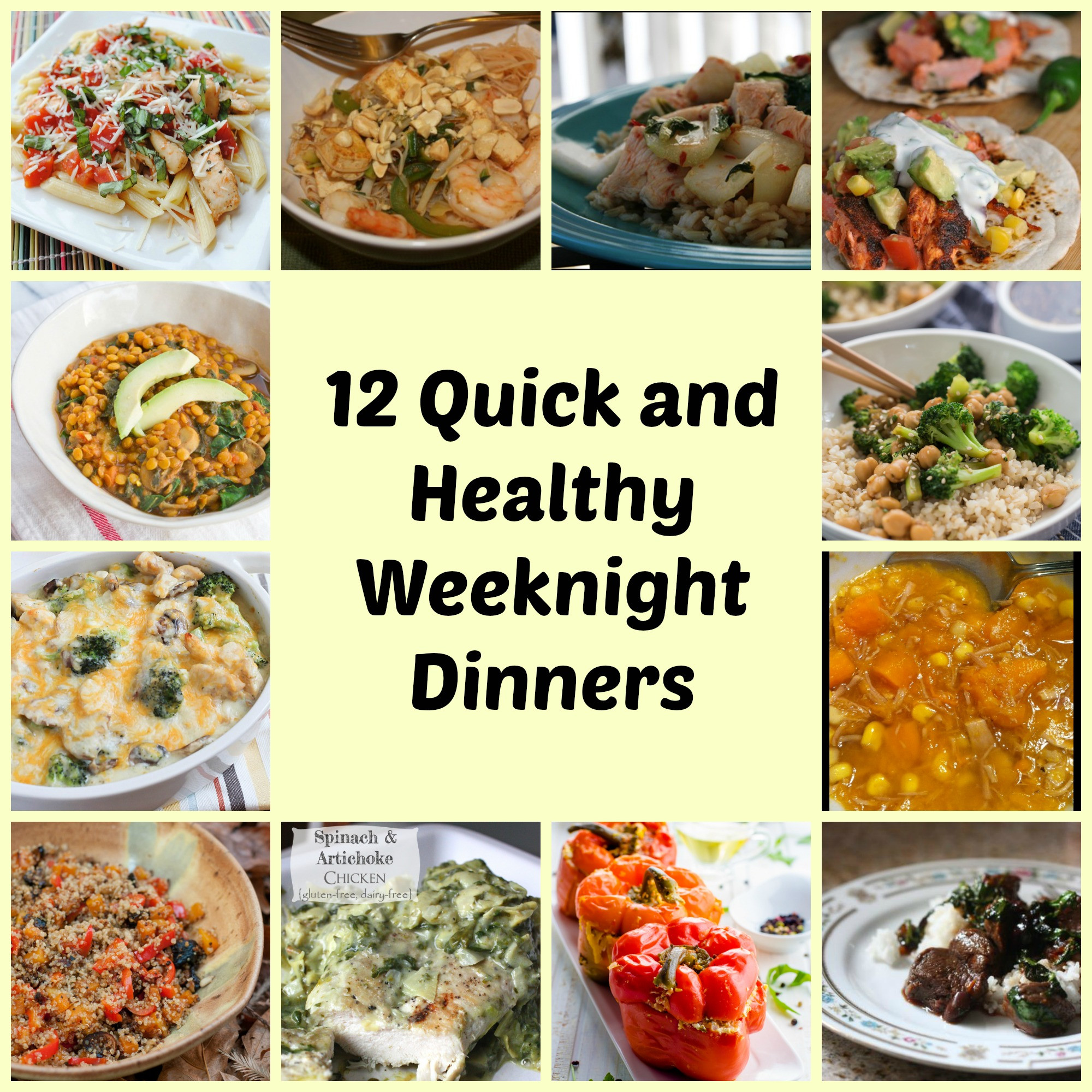 Easy Weeknight Healthy Dinners
 12 Easy weeknight meals training plans MCM Mama Runs