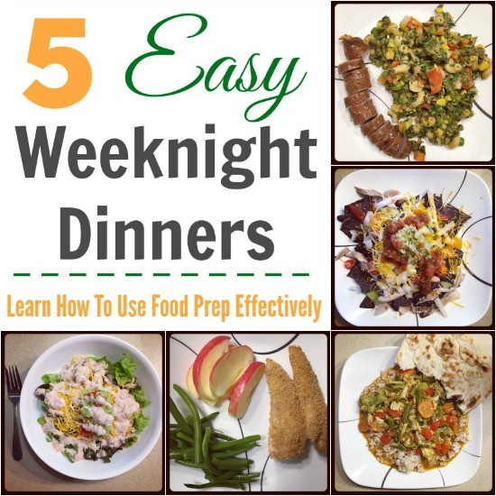 Easy Weeknight Healthy Dinners
 5 Easy Weeknight Dinners