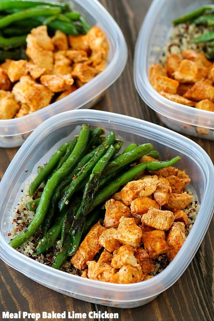 Easy Yummy Healthy Dinners
 Meal Prep Baked Lime Chicken Bowls Yummy Healthy Easy