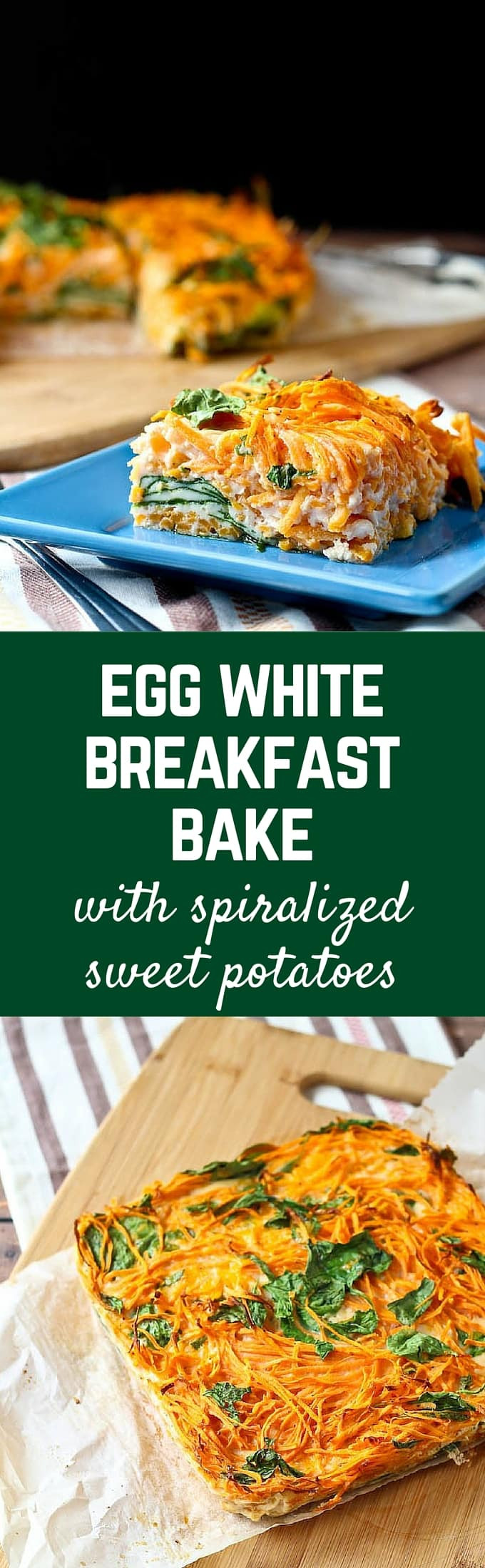 Egg White Breakfast Recipes Healthy
 Egg White Breakfast Bake with Sweet Potato and Spinach