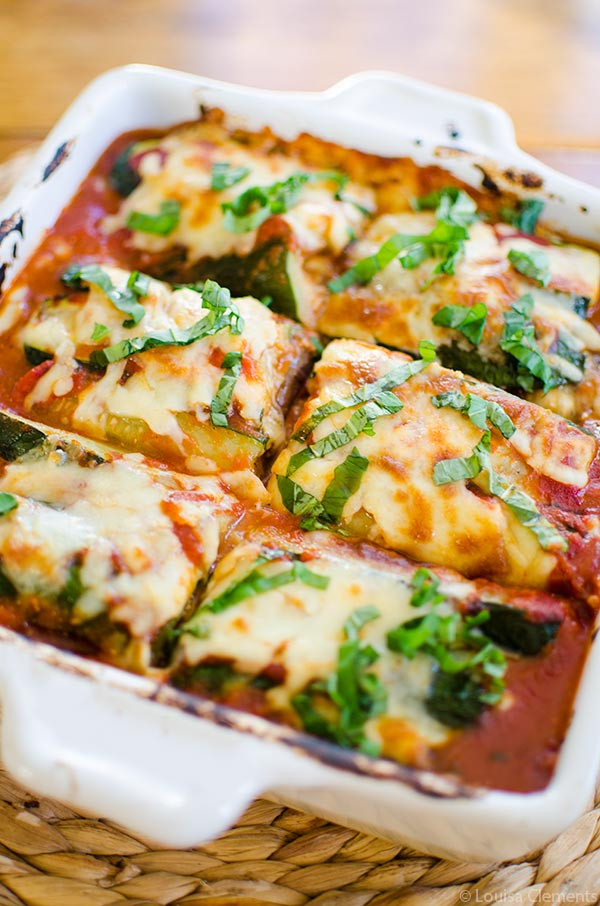 Eggplant Lasagna Healthy
 Ve arian Zucchini and Eggplant Lasagna — Living Lou