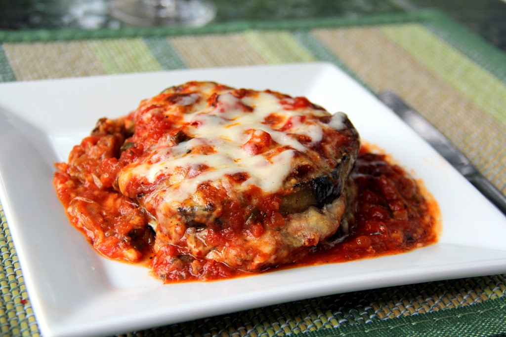 Eggplant Parmesan Healthy
 Baked Caramelized ion Eggplant Parmesan No Bread Crumbs