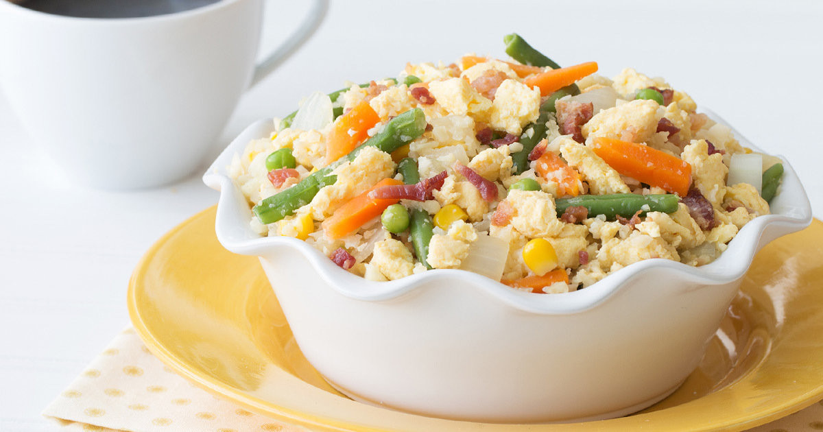 Eggs And Rice For Breakfast Healthy
 Healthy Breakfast Cauliflower Fried Rice Recipe
