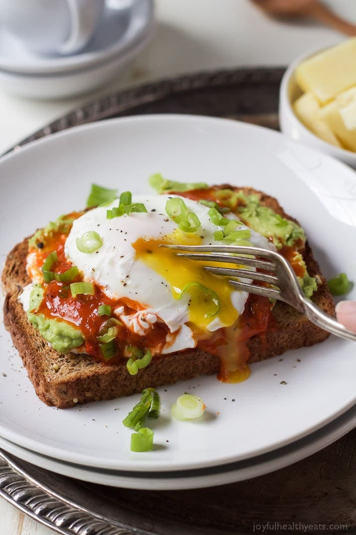 Eggs For Breakfast Healthy
 Ricotta Avocado Toast with Poached Egg