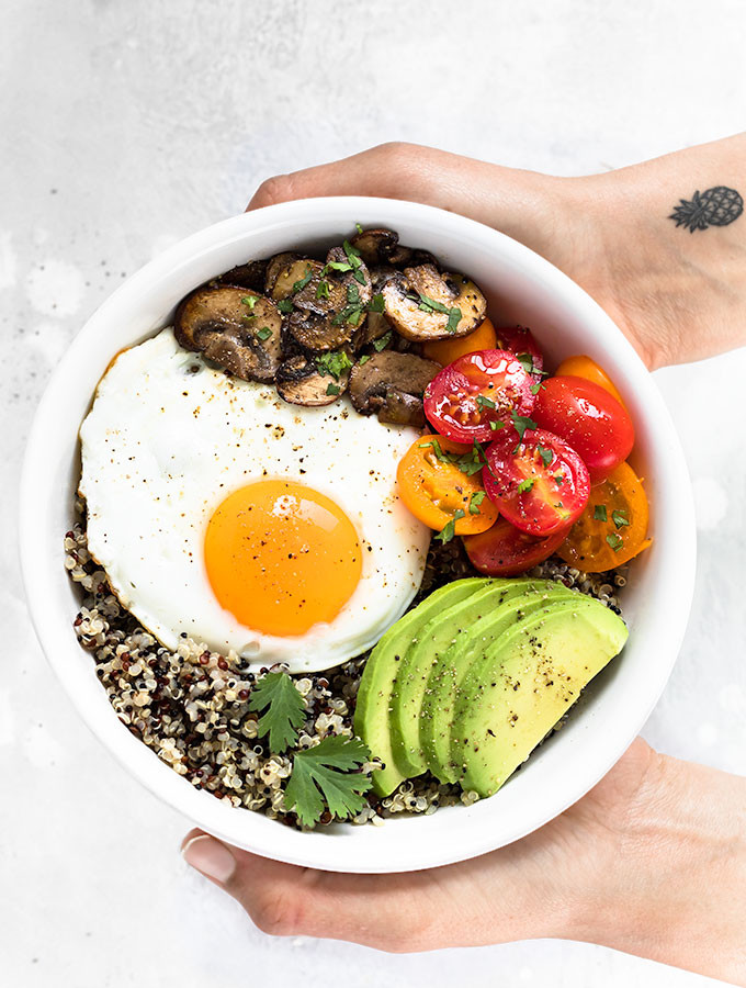 Eggs For Breakfast Healthy
 Healthy Breakfast Bowl with Egg and Quinoa As Easy As