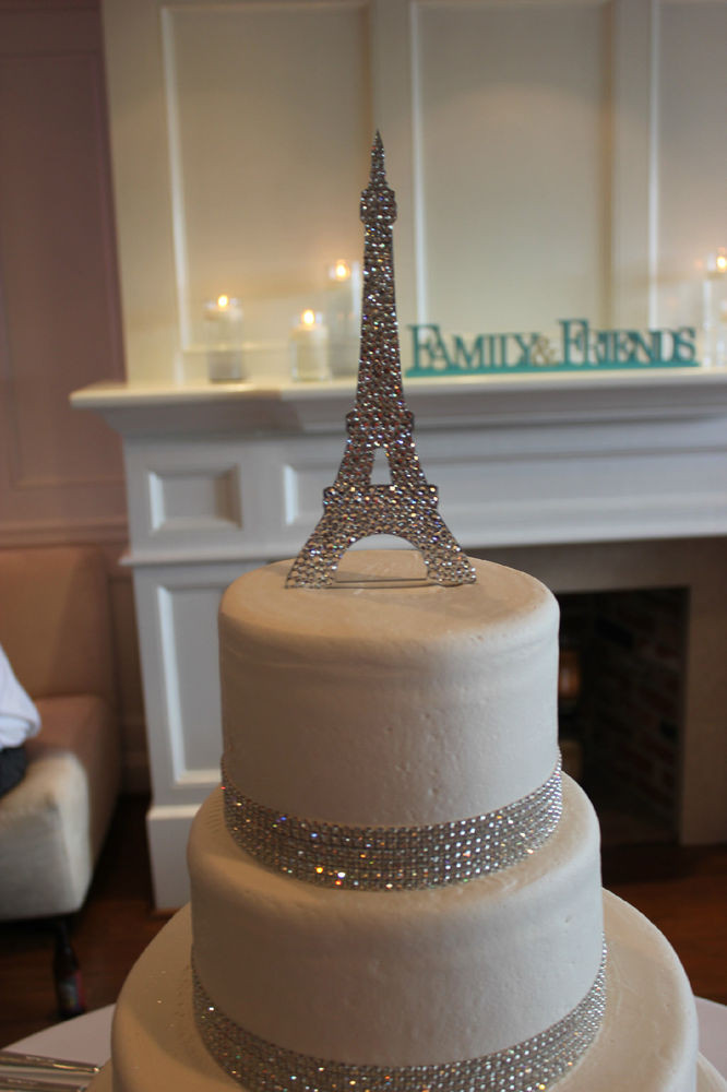 Eiffel Tower Wedding Cakes
 Paris Eiffel Tower Cake Topper Fully covered with