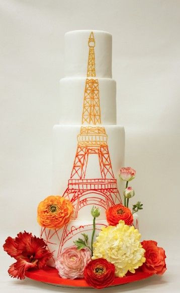 Eiffel Tower Wedding Cakes
 Eiffel Tower Wedding Cake Fab Mood