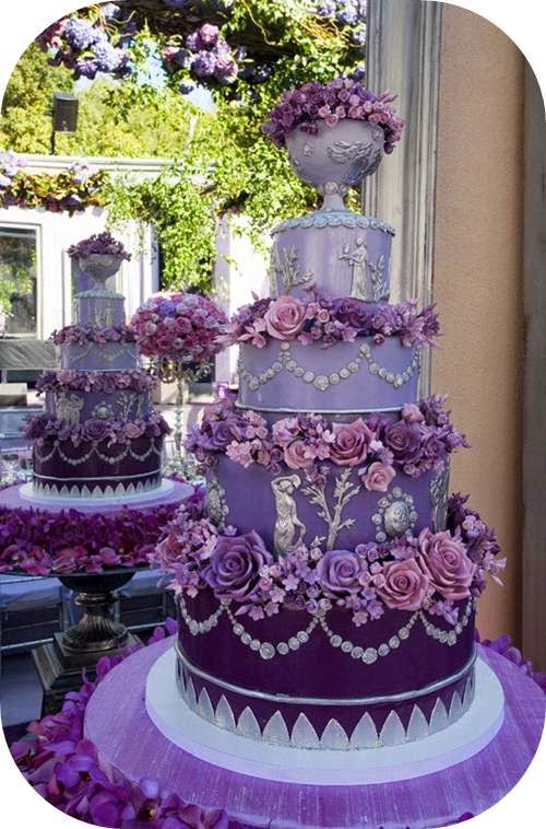 Elegant Purple Wedding Cakes
 goodbyecityhellosuburbs Elegant Wedding Cakes 2015