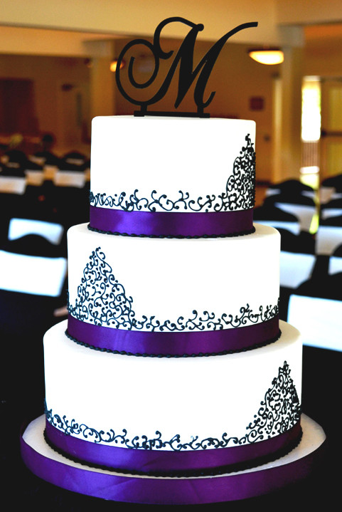 Elegant Purple Wedding Cakes
 Piece O Cake