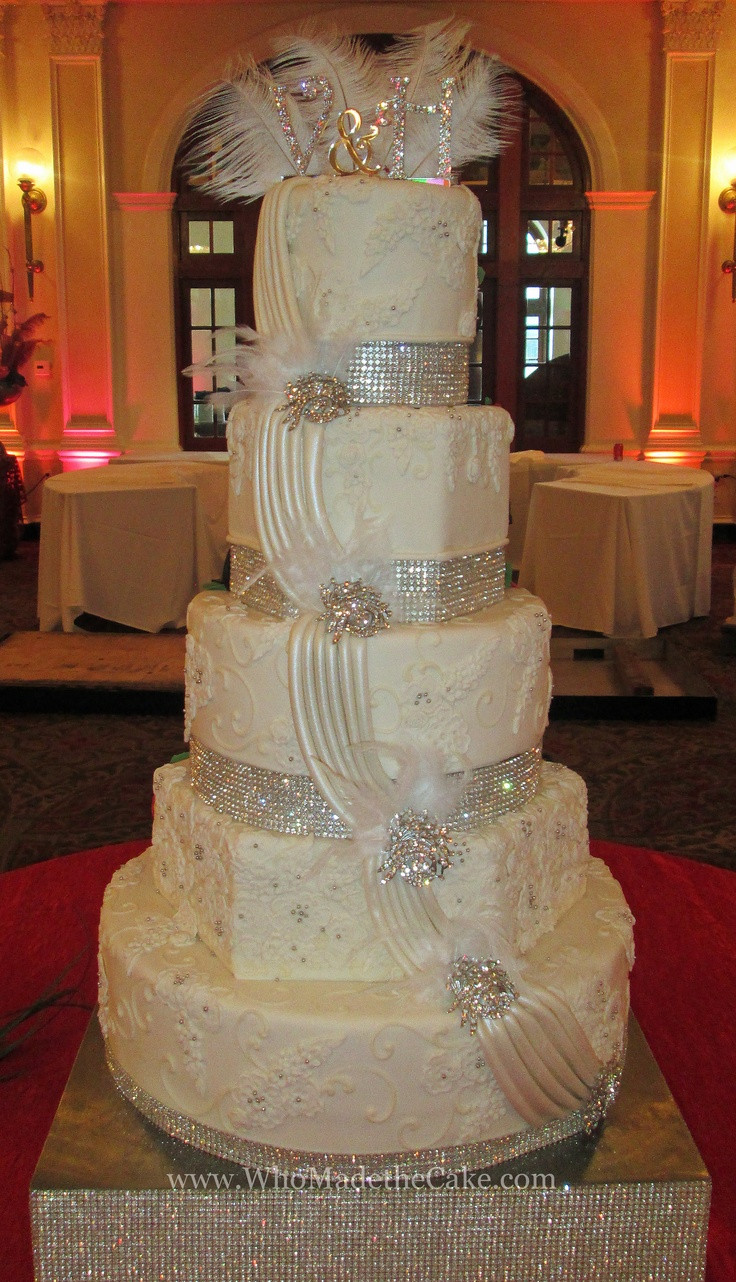 Elegant Wedding Cakes With Bling
 230 best Wedding Cakes by Who Made The Cake images on