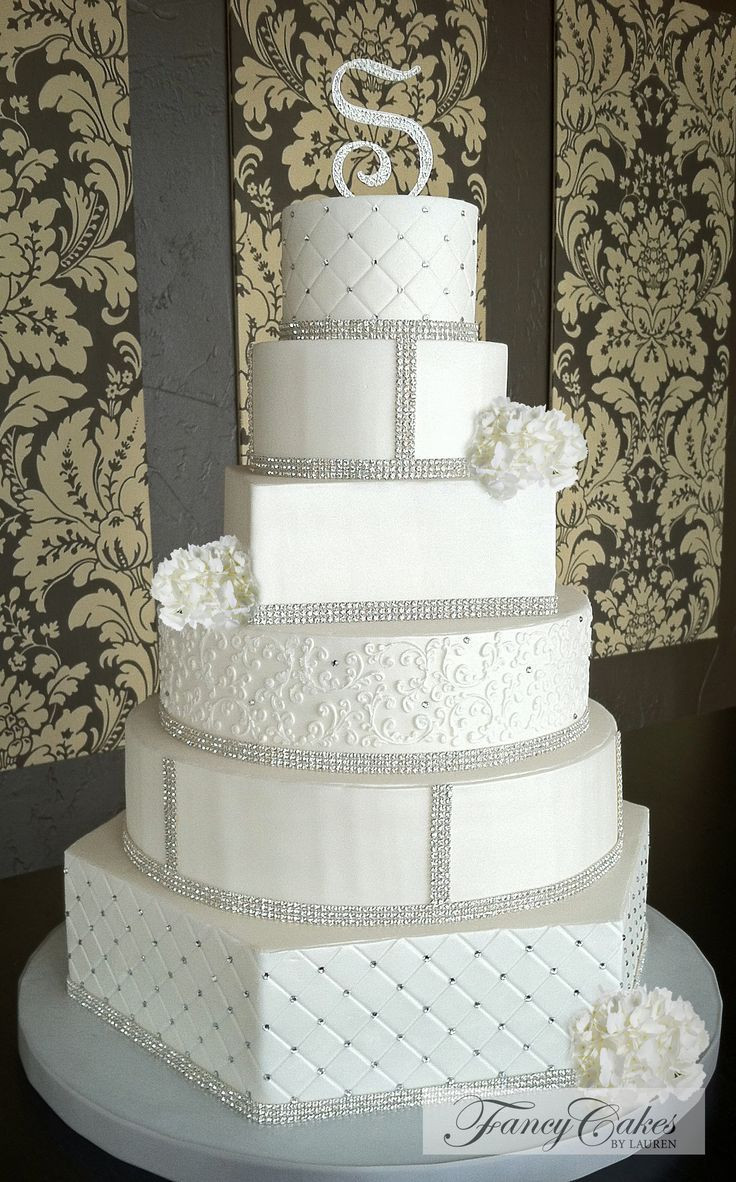 Elegant Wedding Cakes With Bling
 812 best Wedding Cake Style images on Pinterest