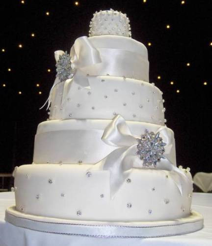 Elegant White Wedding Cakes
 elegant white wedding cake