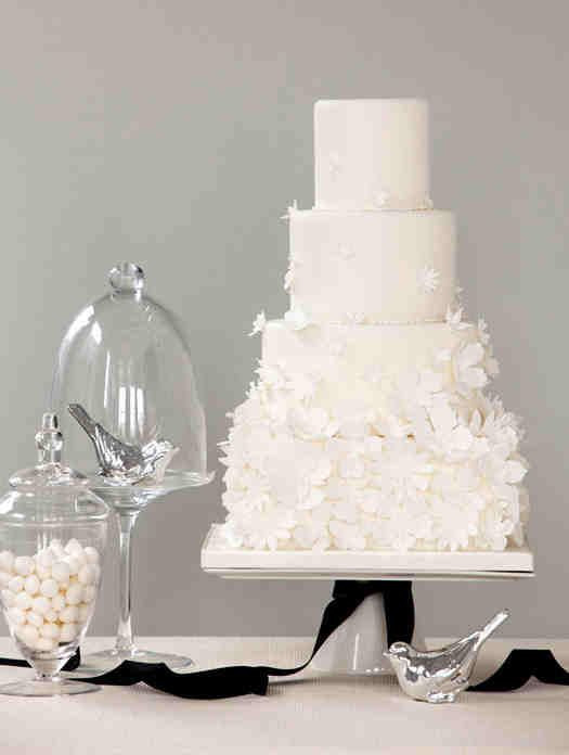 Elegant White Wedding Cakes
 30 White Wedding Cake Designs That Will Leave You Wanting e