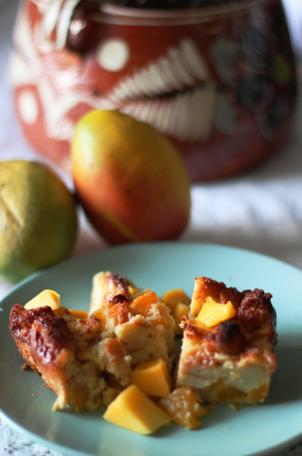 End Of Summer Desserts
 Velvet Moss Mango Bread Pudding Perfect End of Summer