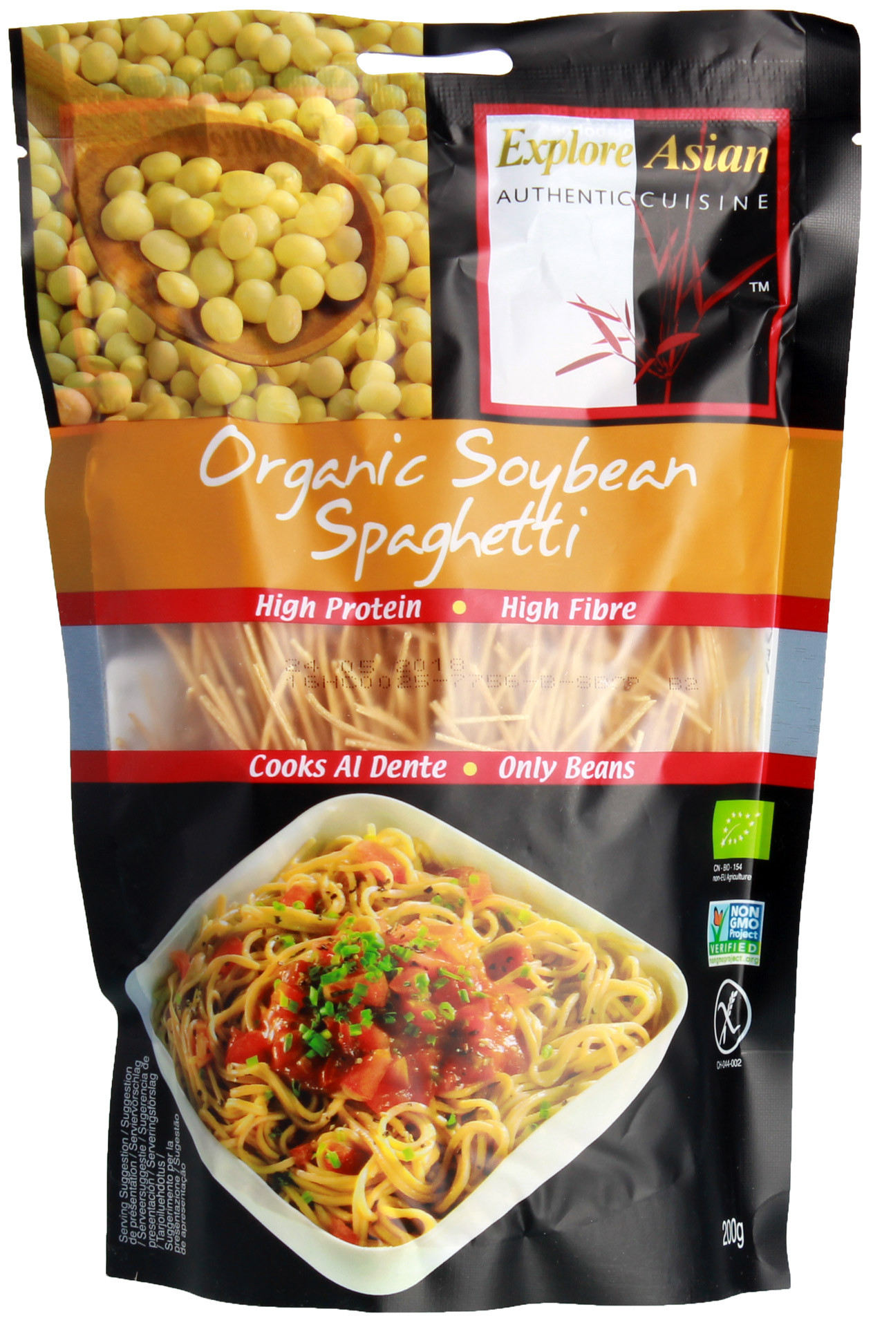 Explore Asian Organic Edamame Spaghetti
 Explore Asian Soybean Spaghetti Nudeln Bio 200g