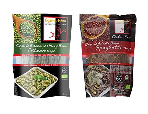 Explore Asian Organic Edamame Spaghetti
 Explore Asian Organic Pasta 2 Flavor Variety Bundle 1