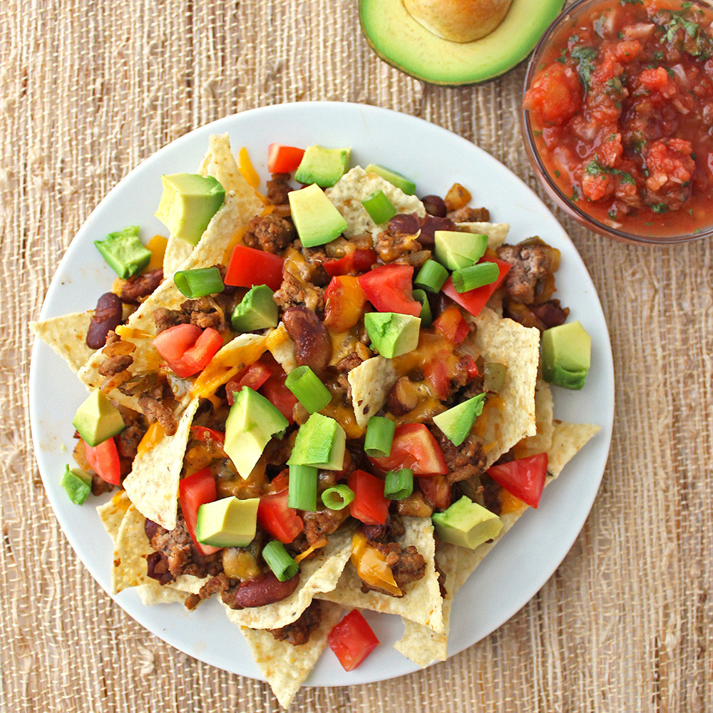 Extremely Healthy Dinners
 Loaded Nachos