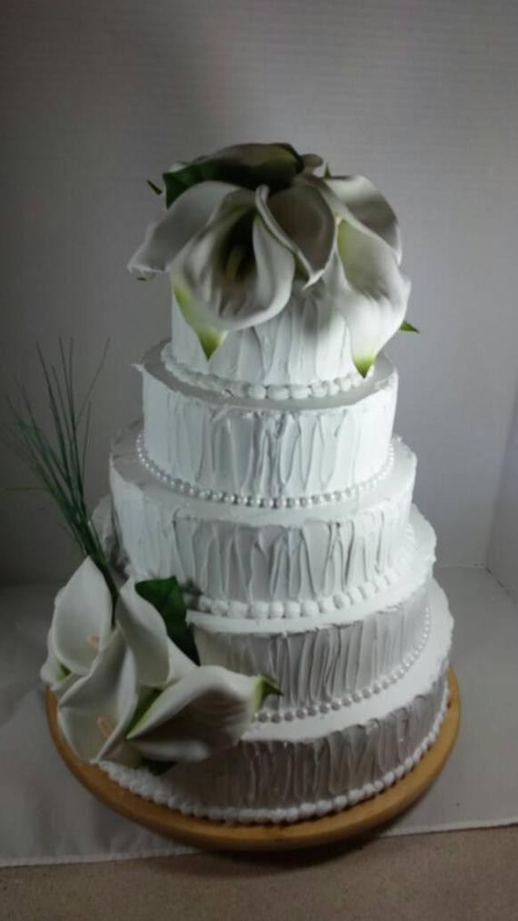 Fake Wedding Cakes For Display
 Calla Lilly Wedding Cake Fake Prop Bakery Display