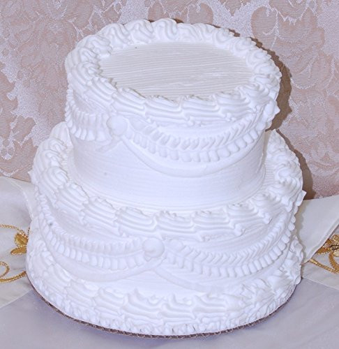 Fake Wedding Cakes For Sale
 7″ 2 Tier Stacked Fake Wedding cake Fake Food