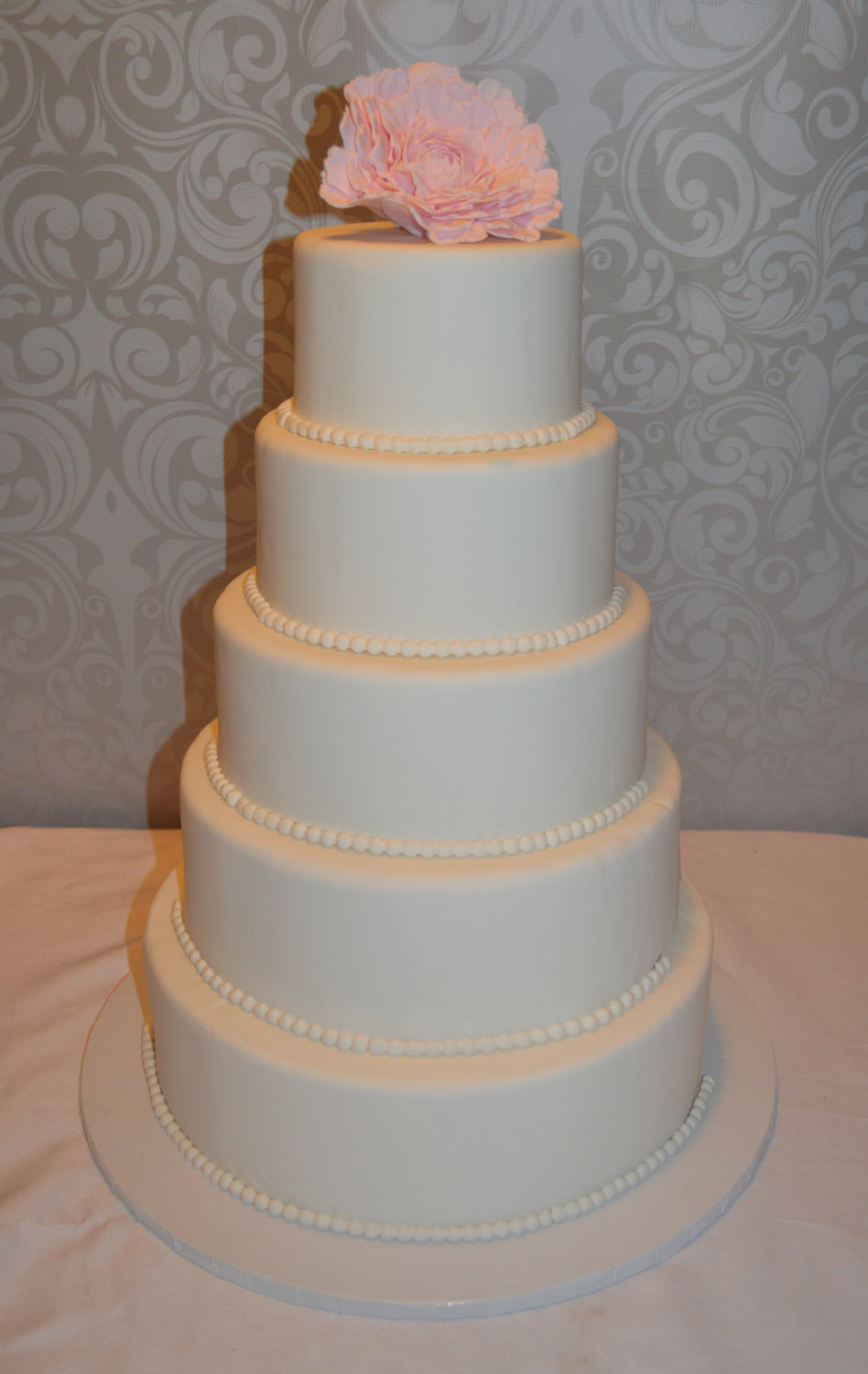 Fake Wedding Cakes
 Five Tier Fondant Faux Wedding Cake Fake Wedding Cake Faux