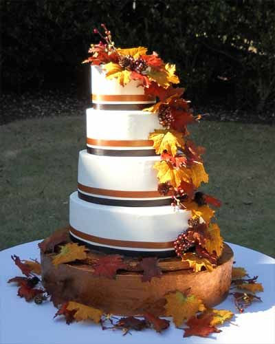 Fall Color Wedding Cakes
 48 best images about fall wedding cakes on Pinterest