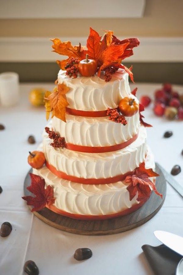 Fall Wedding Cakes Ideas
 Spectacular Fall Wedding Cake Ideas MODwedding