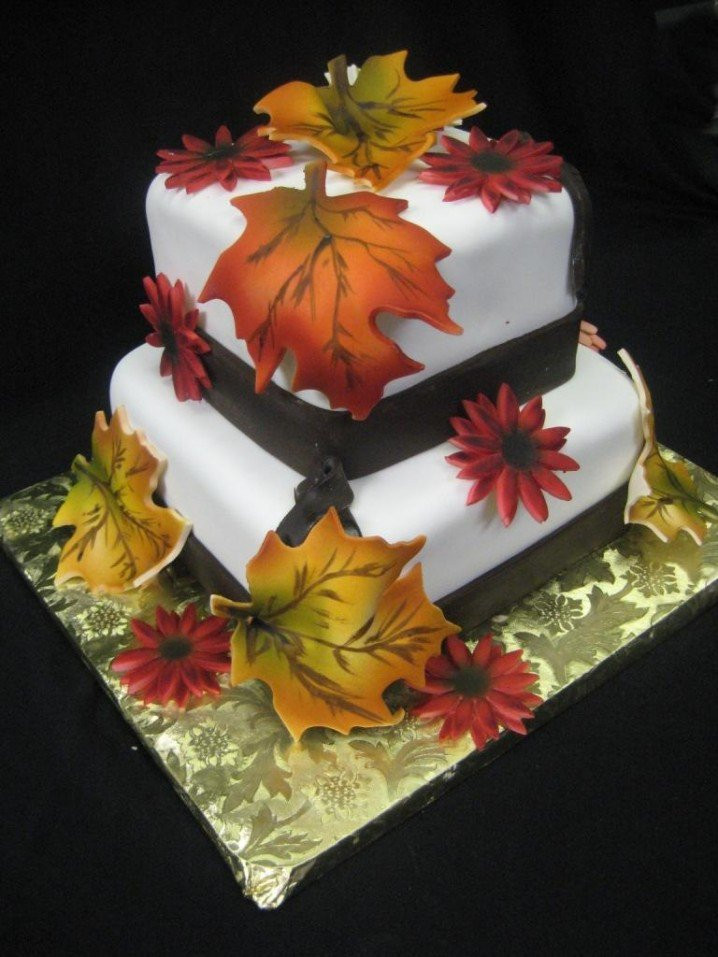 Fall Wedding Cakes With Leaves
 15 Fall Wedding Cake Ideas You May Love Pretty Designs