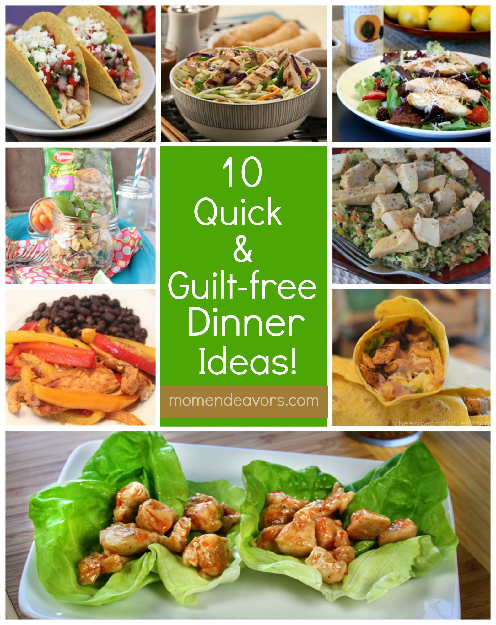 Fast Easy Healthy Dinner
 Ad Sweet ‘n Spicy Chicken Lettuce Cups JustAddThis