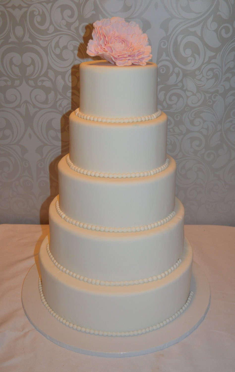 Faux Wedding Cakes
 Five Tier Fondant Faux Wedding Cake Fake Wedding Cake Faux