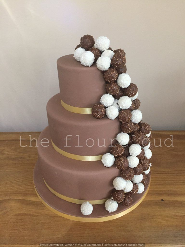 Ferrero Rocher Wedding Cakes
 Ferrero rocher chocolate wedding cake