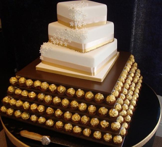 Ferrero Rocher Wedding Cakes
 Ferrero rocher wedding cake idea in 2017