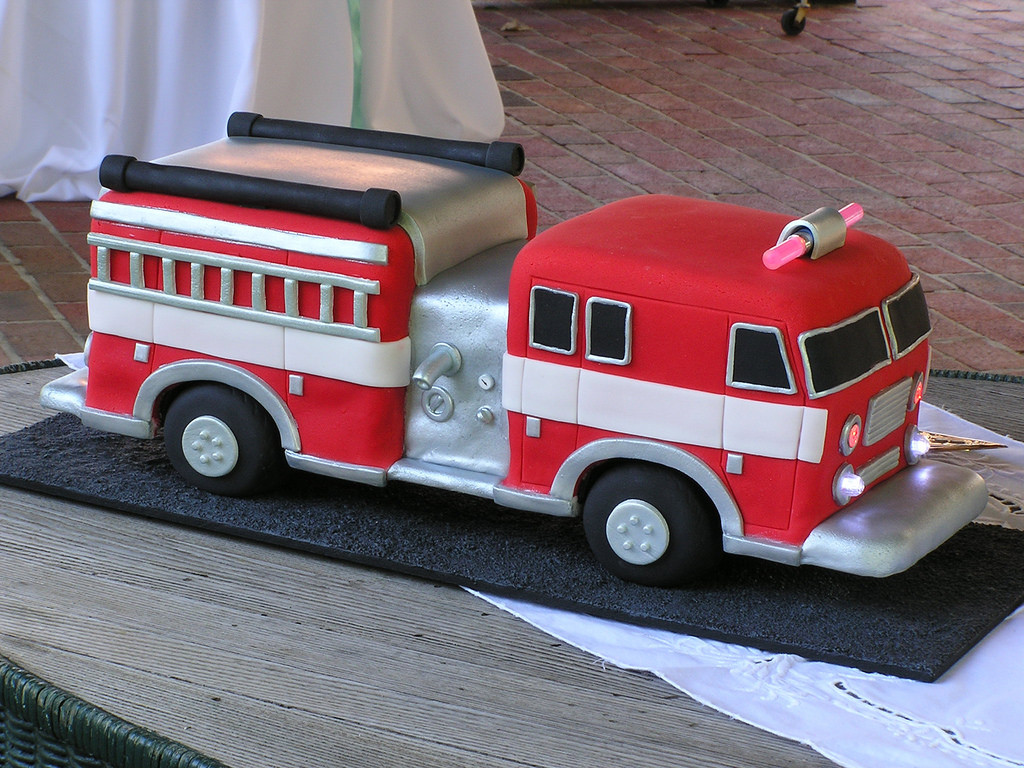 Fire Truck Wedding Cakes
 Fire truck wedding cake idea in 2017