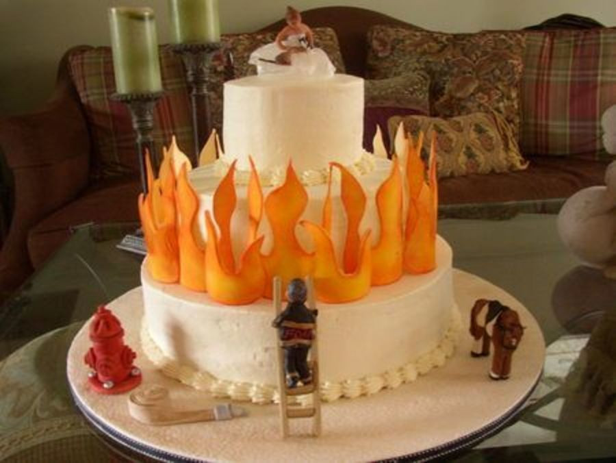 Firefighter Wedding Cakes
 Firefighter Wedding Cake CakeCentral