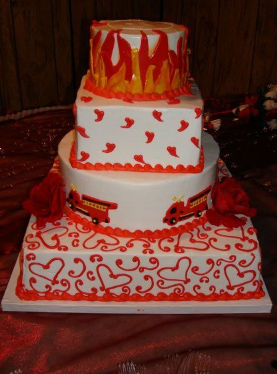 Firefighter Wedding Cakes
 Firefighter Wedding Cake CakeCentral