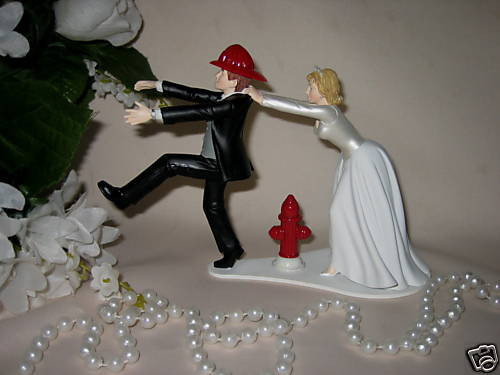 Firefighter Wedding Cakes
 Wedding Reception Ceremony Fireman Firefighter Bridal